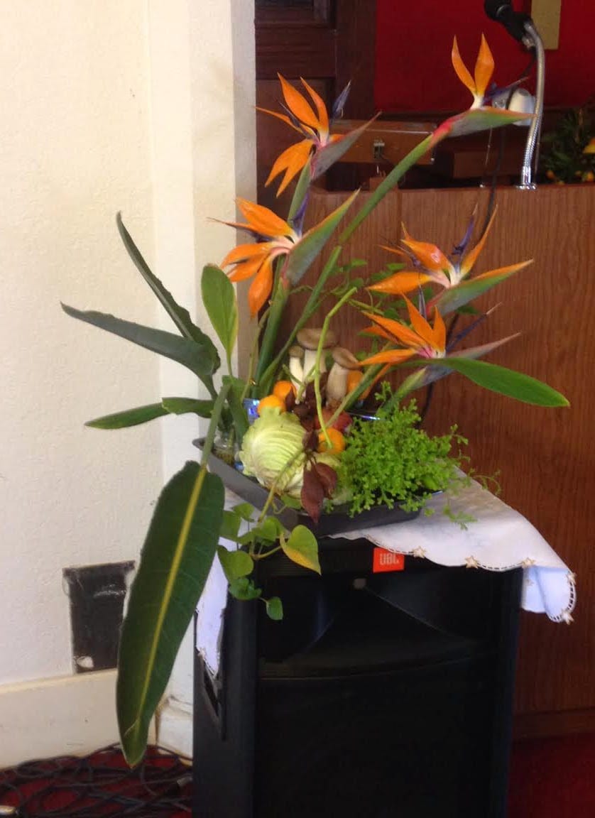 (Thanksgiving )Church flower arrangement