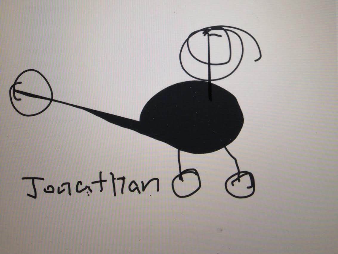 Thee Years old boy's work