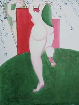 Woman with Green Hair (有綠色頭髮的女人)